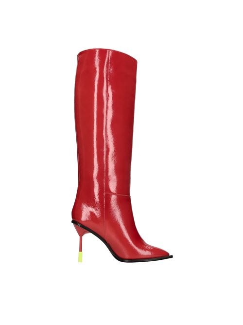 Patent leather boot MSGM | 3541MDS111 479 18ROSSO